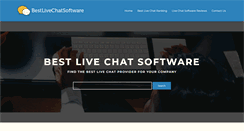 Desktop Screenshot of bestlivechatsoftware.com