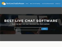 Tablet Screenshot of bestlivechatsoftware.com